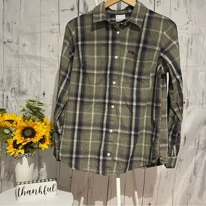 Columbia Women’s Plaid Button down Long Sleeve Shirt Sz M Preowned